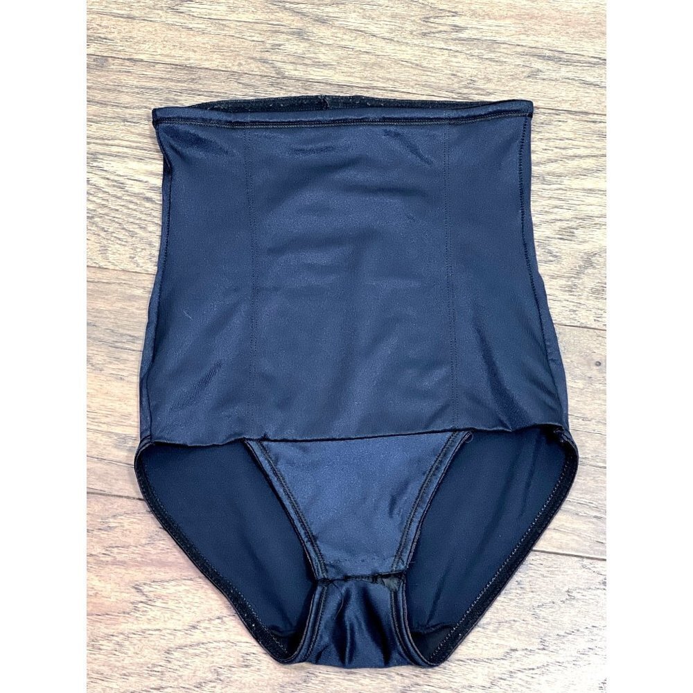 TC FINE INTIMATES Girl Power Shapewear Tummy Control High Waist Brief Black M